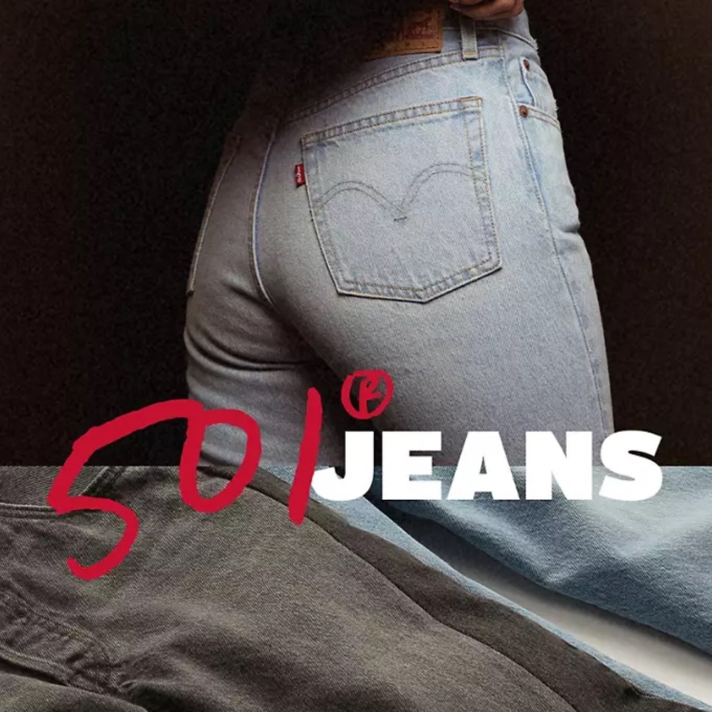 EUC [Levi's] Mid Rise Straight Leg Men's 501 Denim Blue Jeans 28X32 | Women's 6 - Picture 5 of 14